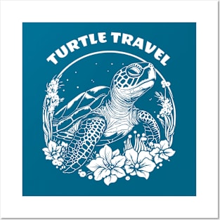 turtle travel tortoise Posters and Art